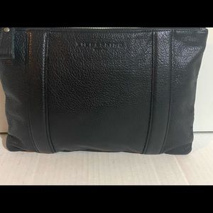 Liebeskind black leather pouch clutch bag
